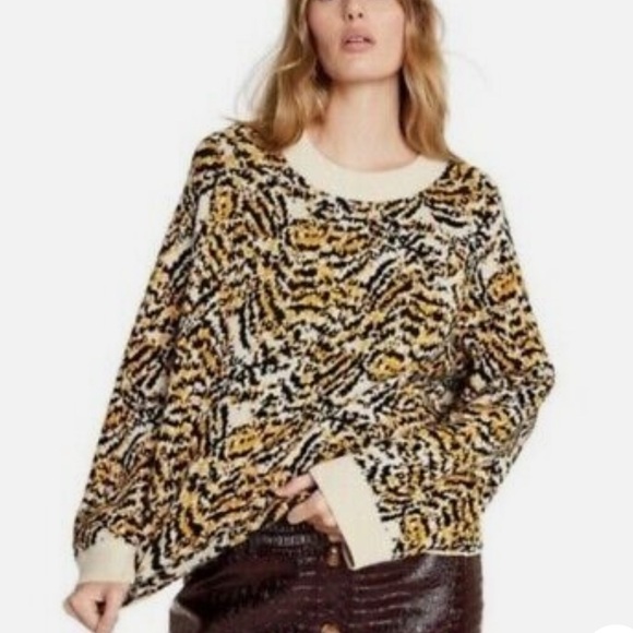 Rachel Come Animal Print Sweater - Picture 1 of 13